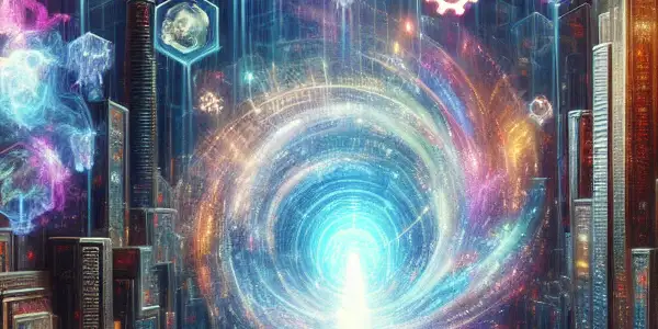 A futuristic cityscape depicting diverse individuals exploring a holographic display of restricted adult content amidst digital censorship symbols.